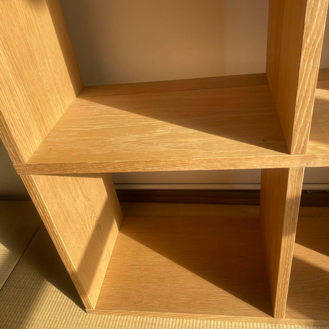 値下げ不可 無印良品 スタッキングシェルフ 3段×2列 オーク材 - メルカリ