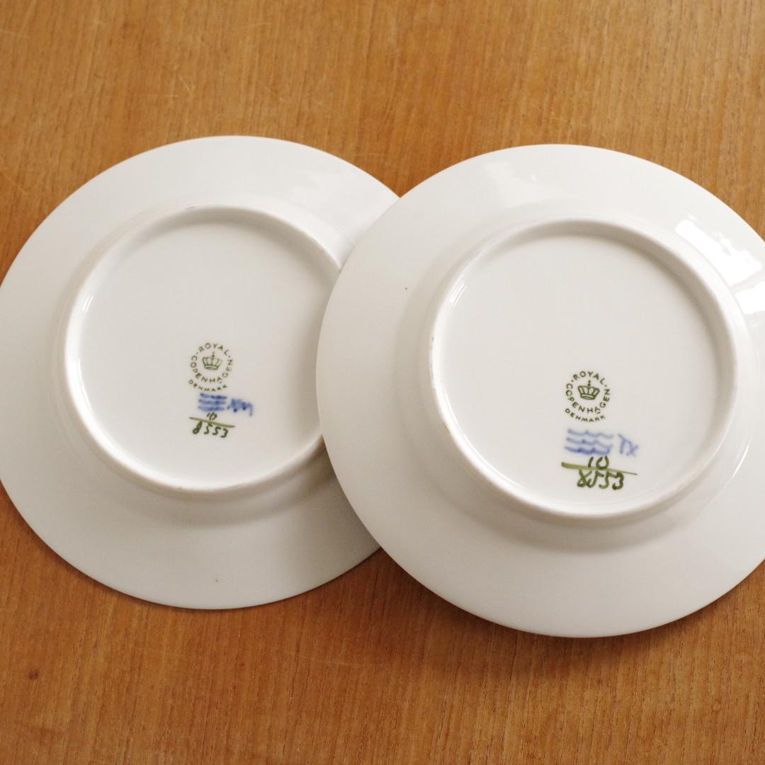 15.8cm アンギュラー ロイヤルコペンハーゲン ブルーフラワー プレート