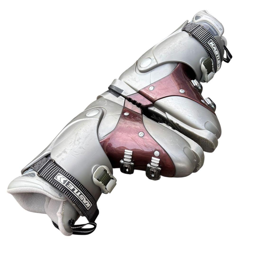 レディース　KASTLE 24〜24.5cm スキーセット　オガサカストック付