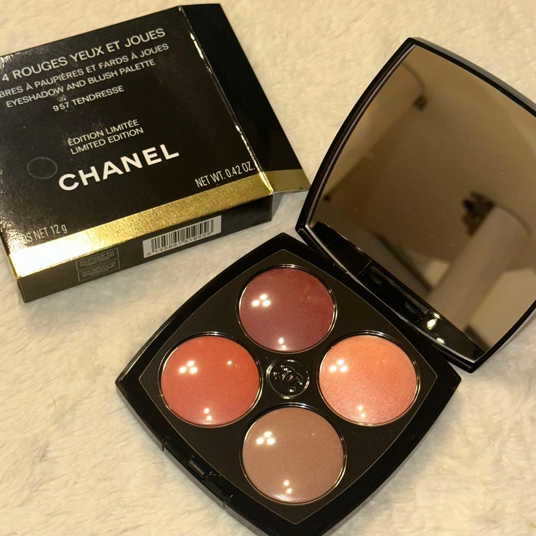 CHANELチーク LES 4 ROUGES YEUX ET JOUES 957 Chanel LES 4 ROUGES YEUX ET JOUES 957 TENDRESSE EYESHADOW AND