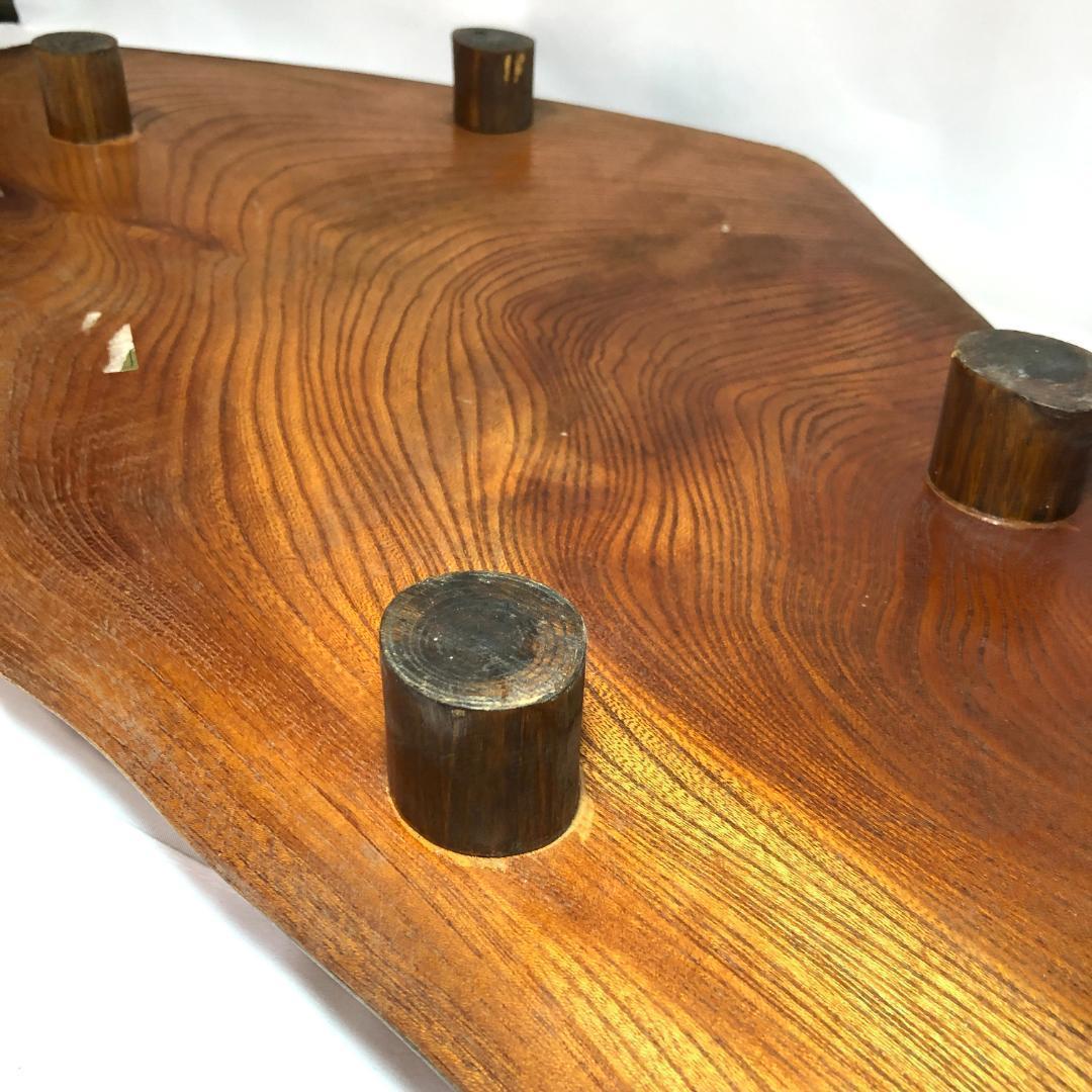 盆栽台、華台　花台　盆栽卓　飾り台　天然木 　80㎝、5.0kg