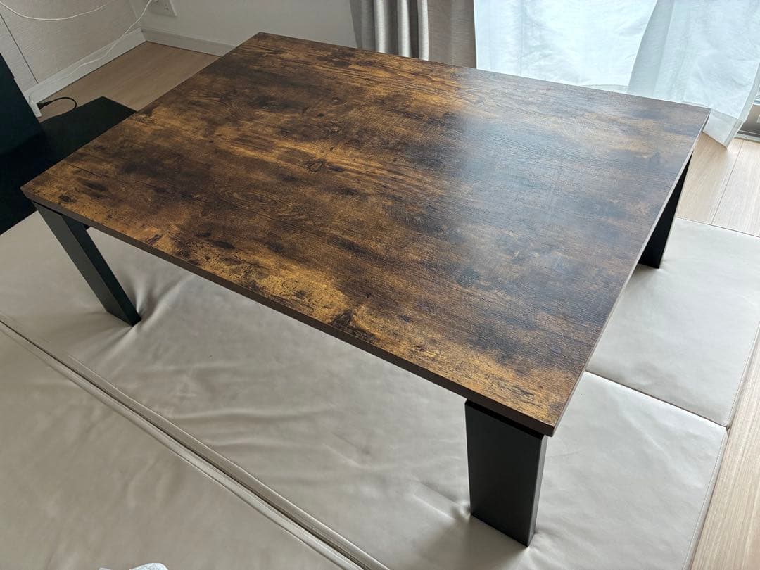 ニトリ ダークブラウン 木製 長方形 こたつ 木目調デザインのリビングこたつ(LS22 8060 VBR) | ニトリネット【公式