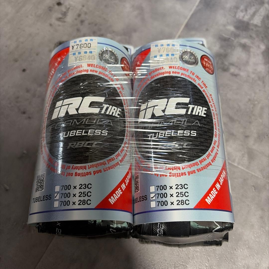 IRC FORMULA TUBELESS タイヤ 700x25C IRC 自転車 タイヤ 700x25C 28C 30C フォーミュラプロ チューブレス