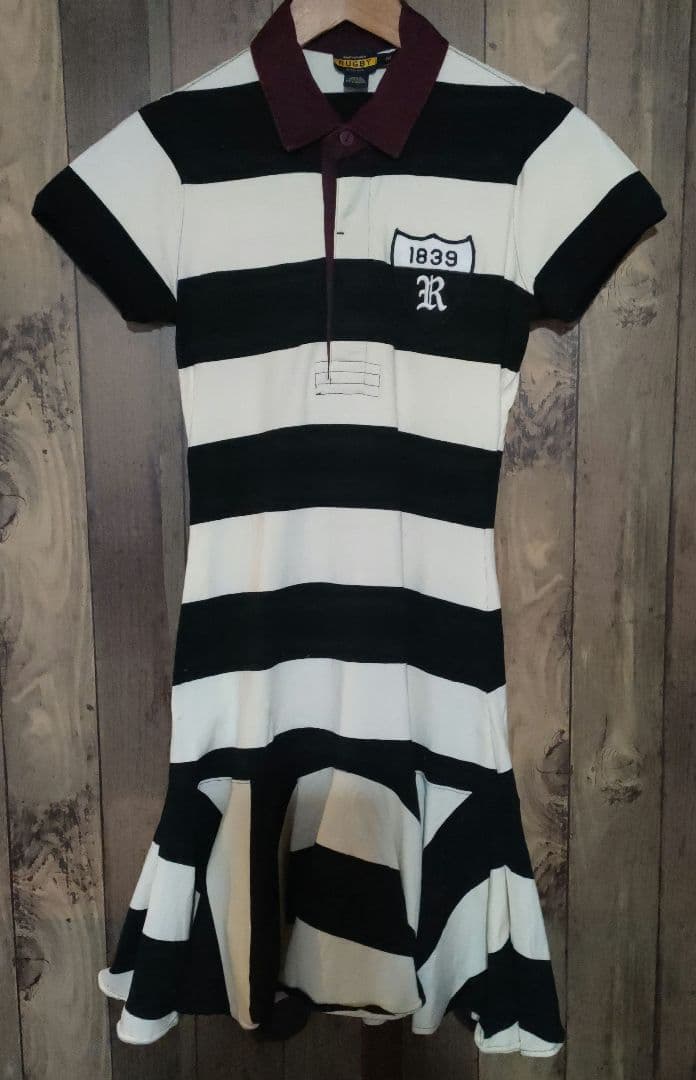 Ralph Lauren RUGBY ストライプ フレアワンピース レディースM LAUREN RALPH LAUREN（ローレン ラルフローレン） シャツワンピース