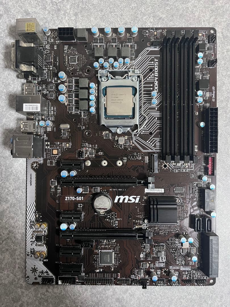 Intel core i7-6700K、MSI Z170-S01 セット - メルカリ