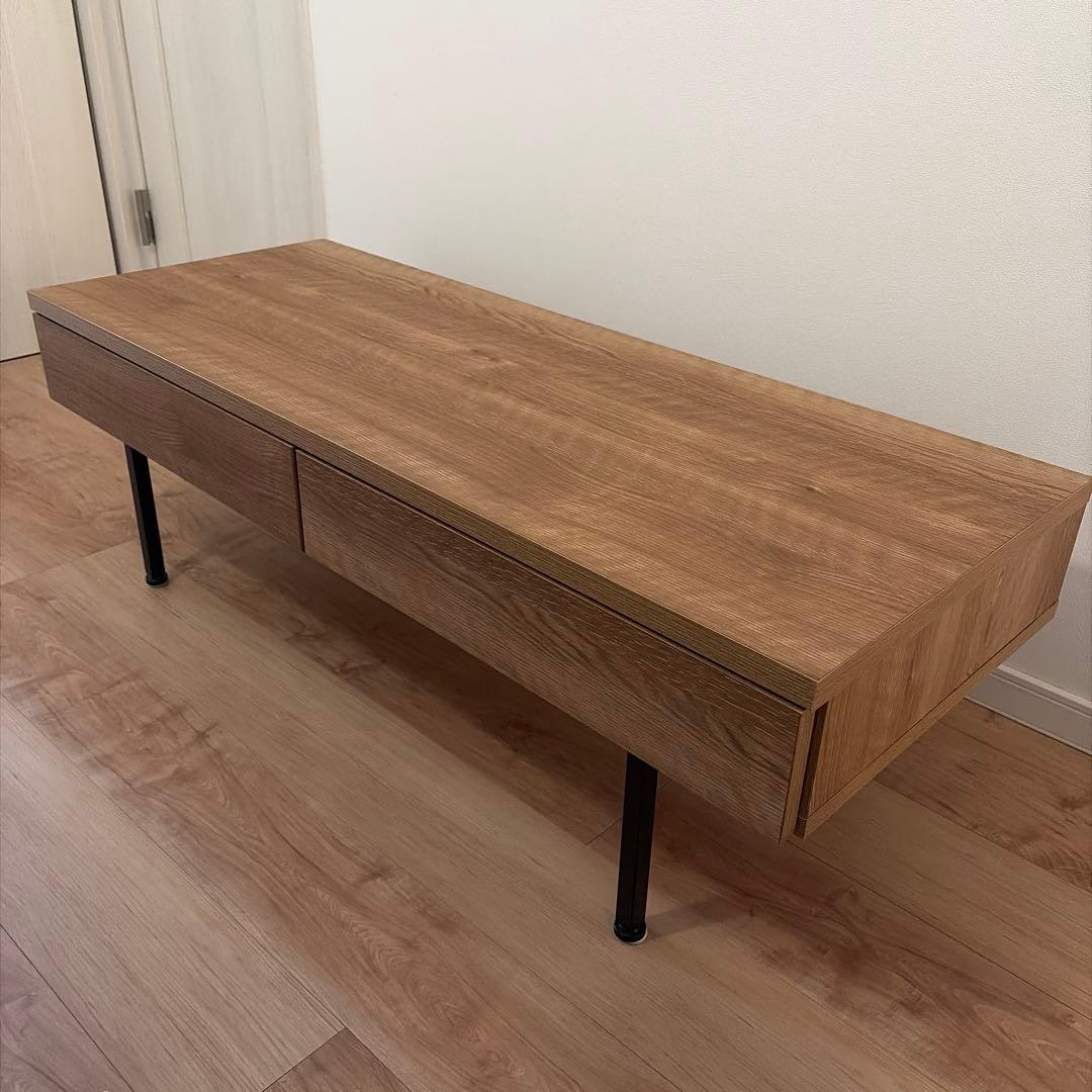 LOWYA 国産 リビングテーブル ローデスク シャビーナチュラル 幅120cm LOWYA（ロウヤ） デスク パソコンデスク 机 幅120cm ライティング