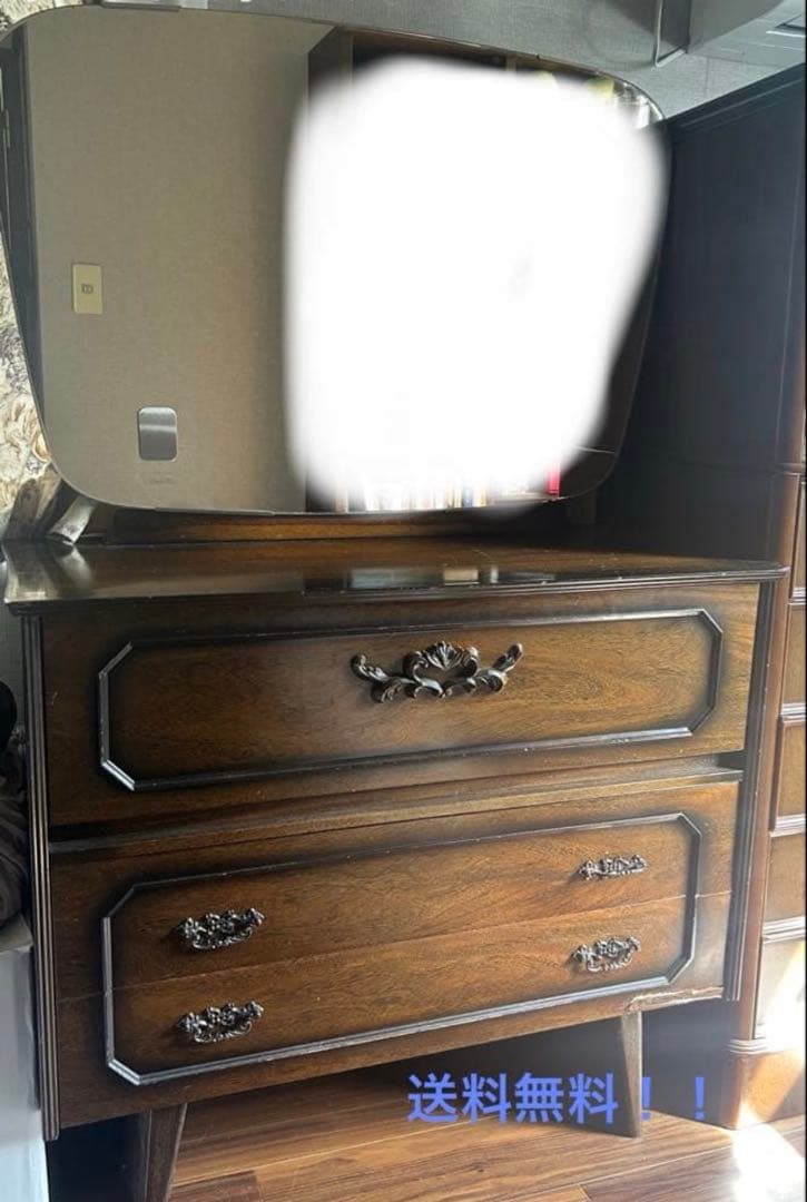 France Mirror フランスミラー ドレッサー ヴィンテージ家具 フランスミラー ドレッサー 鏡台 ヴィンテージ レトロ家具① - メルカリ