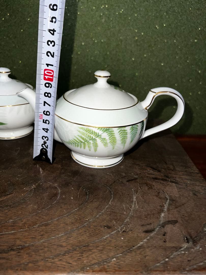 4.希少 ビンテージノリタケ グランベール 萌黄野 カップ＆ソーサー2客