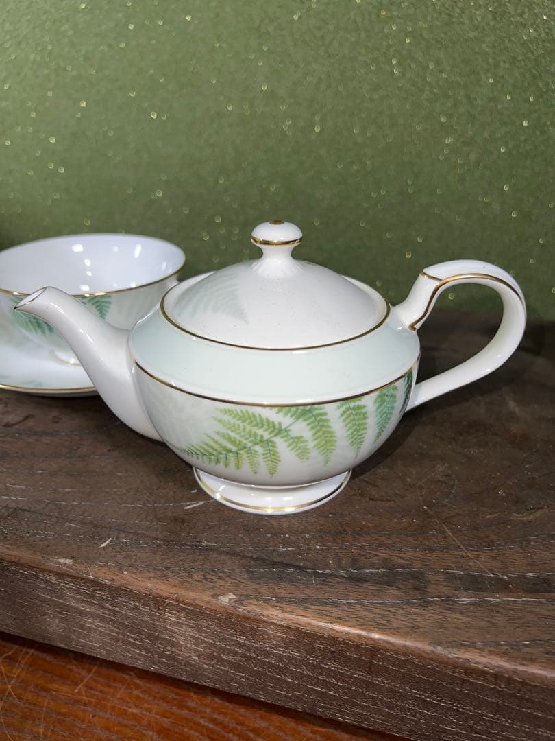 4.希少 ビンテージノリタケ グランベール 萌黄野 カップ＆ソーサー2客