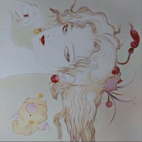 ファイナルファンタジー ティナ＆モーグリ B2ポスター 天野喜孝 FF6