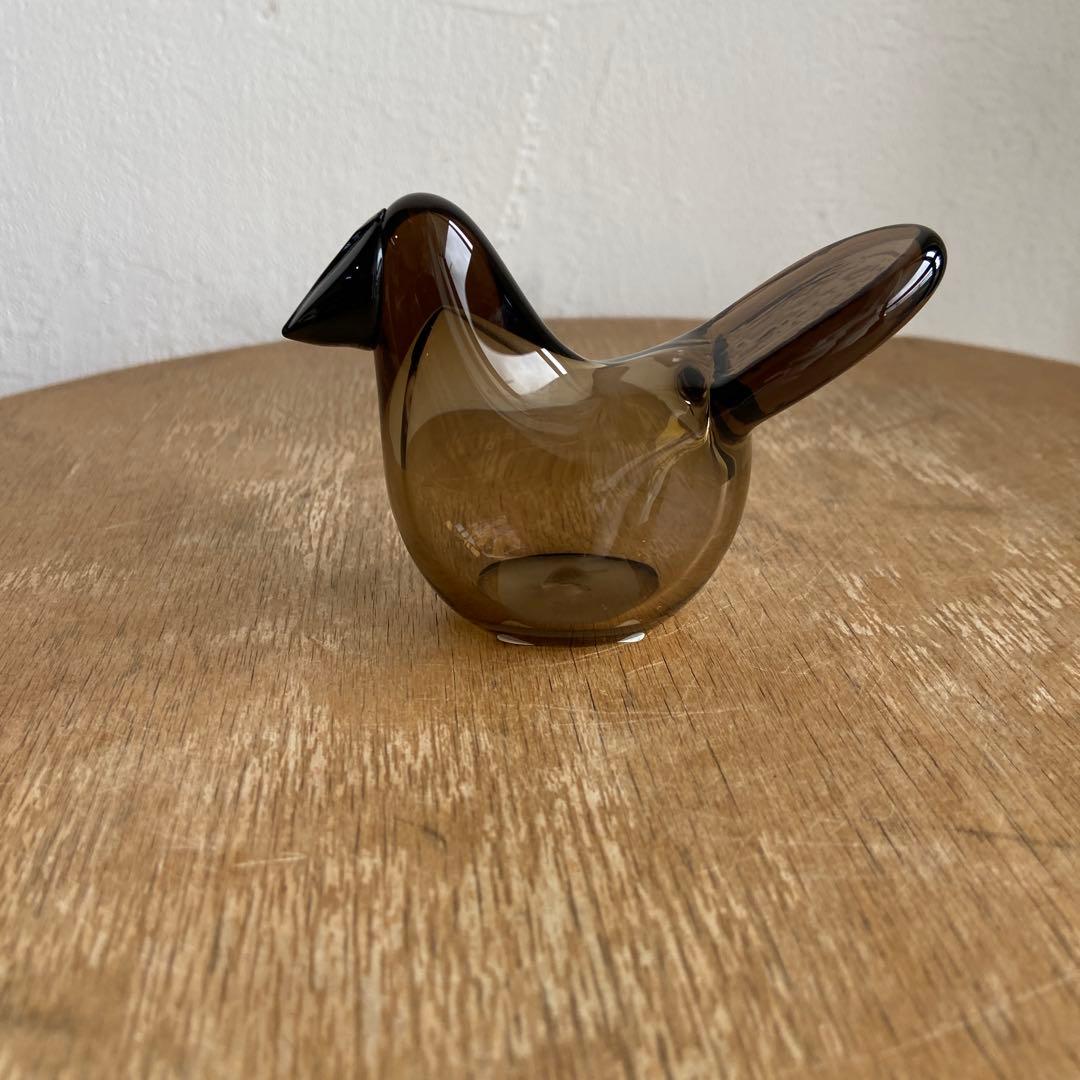 表参道限定　イッタラ　シエッポ　リネン　ブラック　ガラスバード　　scope 表参道限定 イッタラ シエッポ リネン ブラック ガラスバード scope