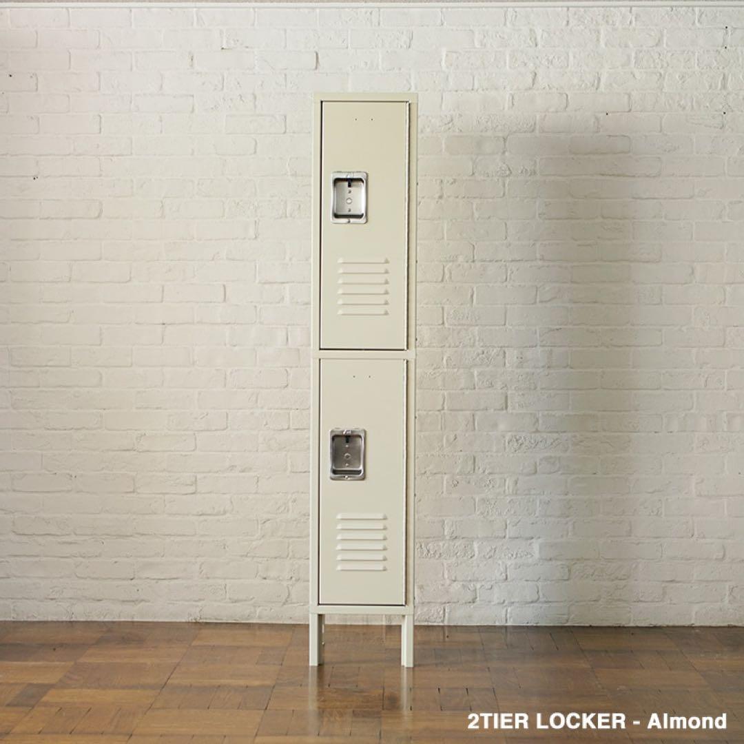 スチールラック・メタルラック LYON RECESSED HANDLE 2TIER LOCKER PFS 18