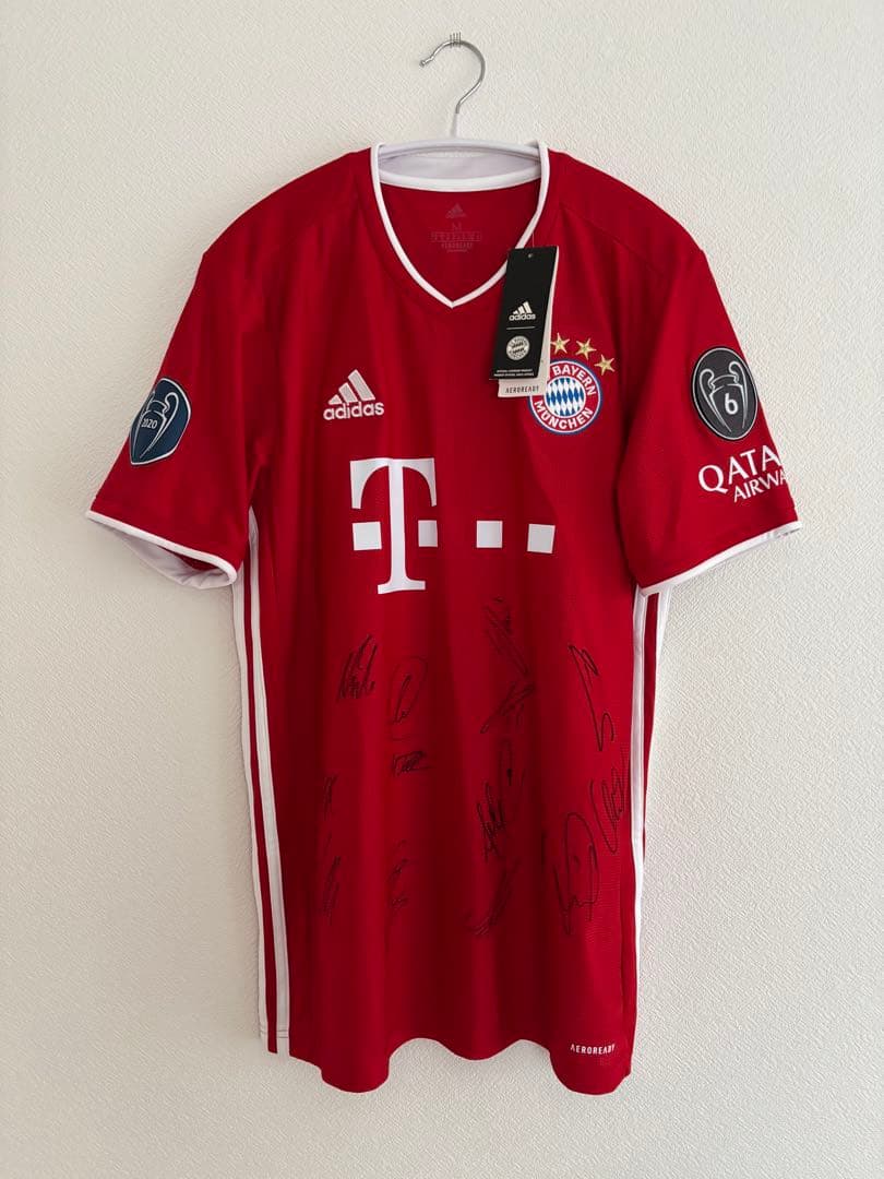 ✨新品未使用✨ 2020-21年シーズン バイエルン ユニフォーム 直筆サイン入 ラーム直筆サイン入りバイエルン・ミュンヘン16/17ホームユニフォーム