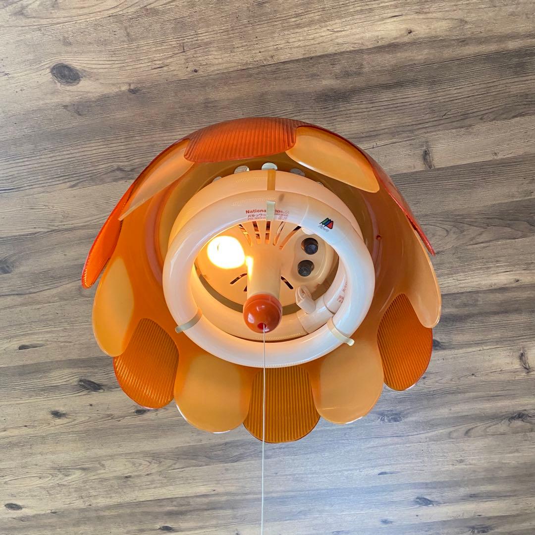 昭和レトロ 70's ペンダントライト 当時物 レトロポップ照明 - メルカリ