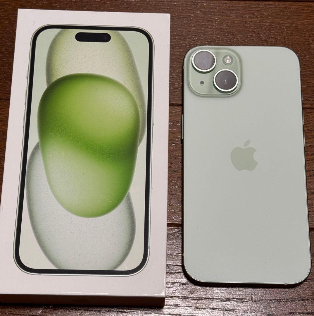 Apple iPhone 15 グリーン 本体 SIMフリー - メルカリ