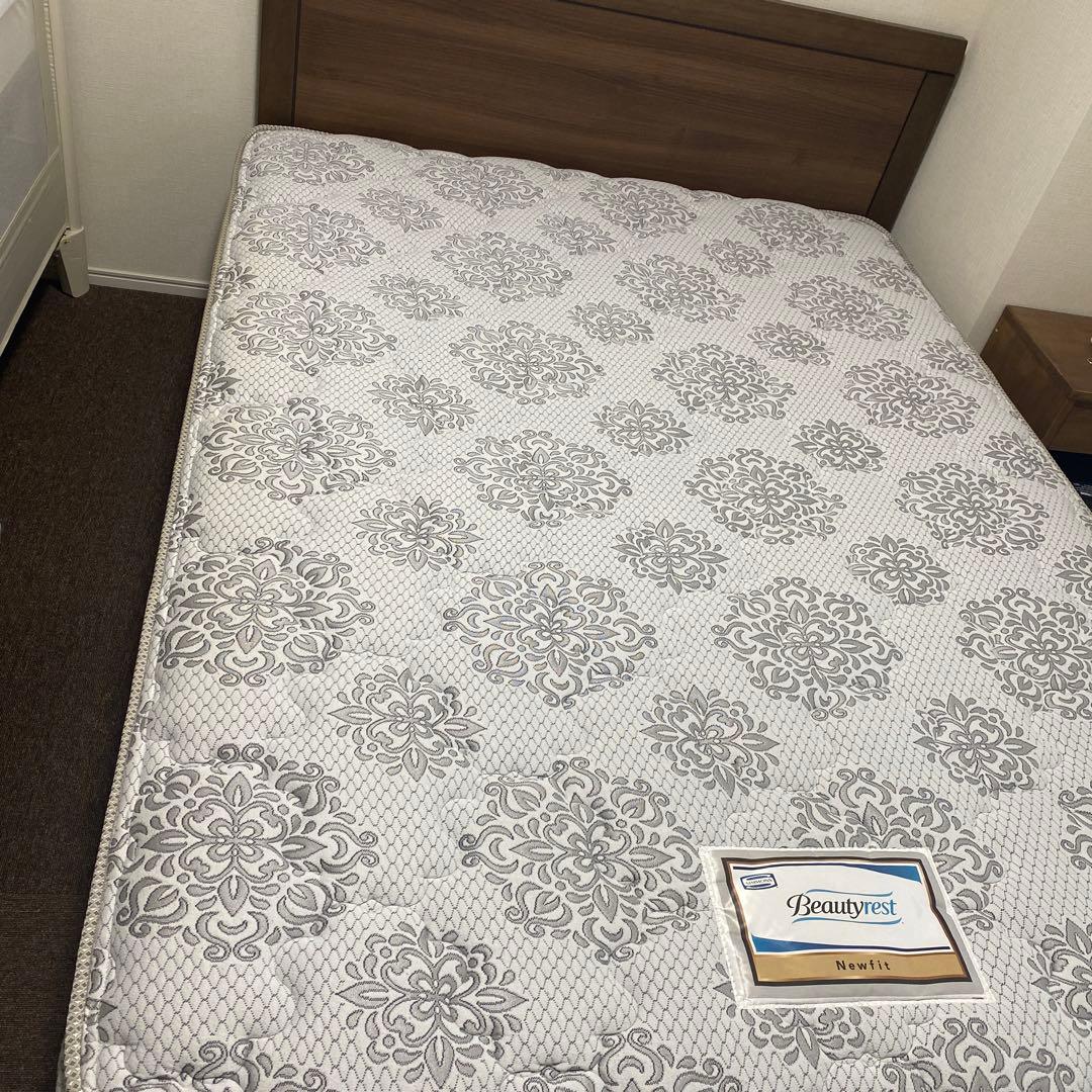 シモンズ ダブルベッド シエラフラット リフトアップ 跳ね上げ 収納