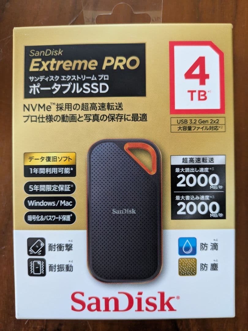 SanDisk Extreme PRO ポータブルSSD 4TB Amazon.com: SanDisk 4TB Extreme PRO Portable SSD - Up to 2000MB/s