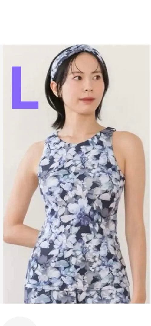 Sukala 新品タグ付ウォーターカラープリントタンクトップ　Lサイズ SUKALA】ウォーターカラープリントタンクトップ(S): ヨガウェアLAVA