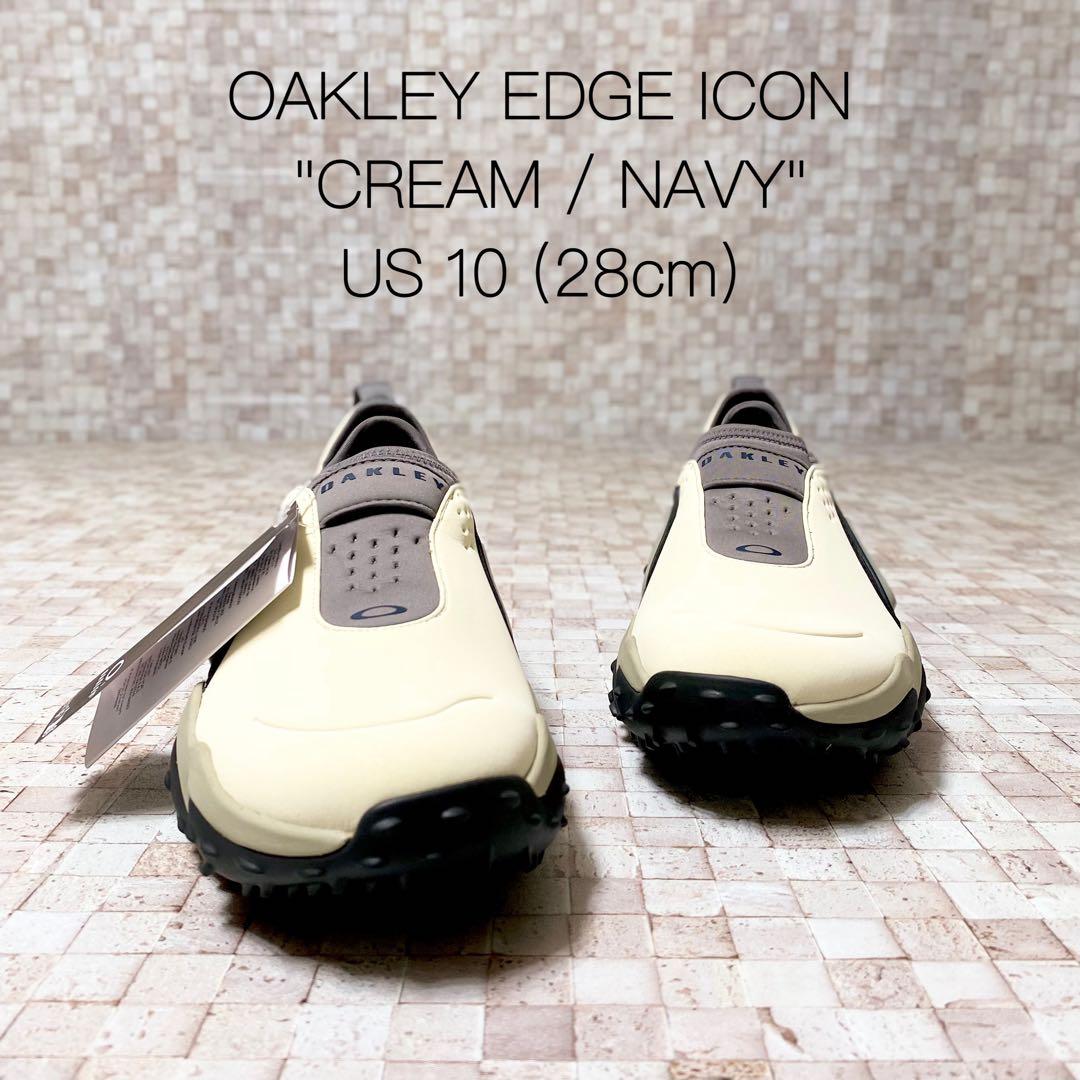 新品 OAKLEY EDGE ICON クリーム ネイビー 28cm ゴルフ - メルカリ