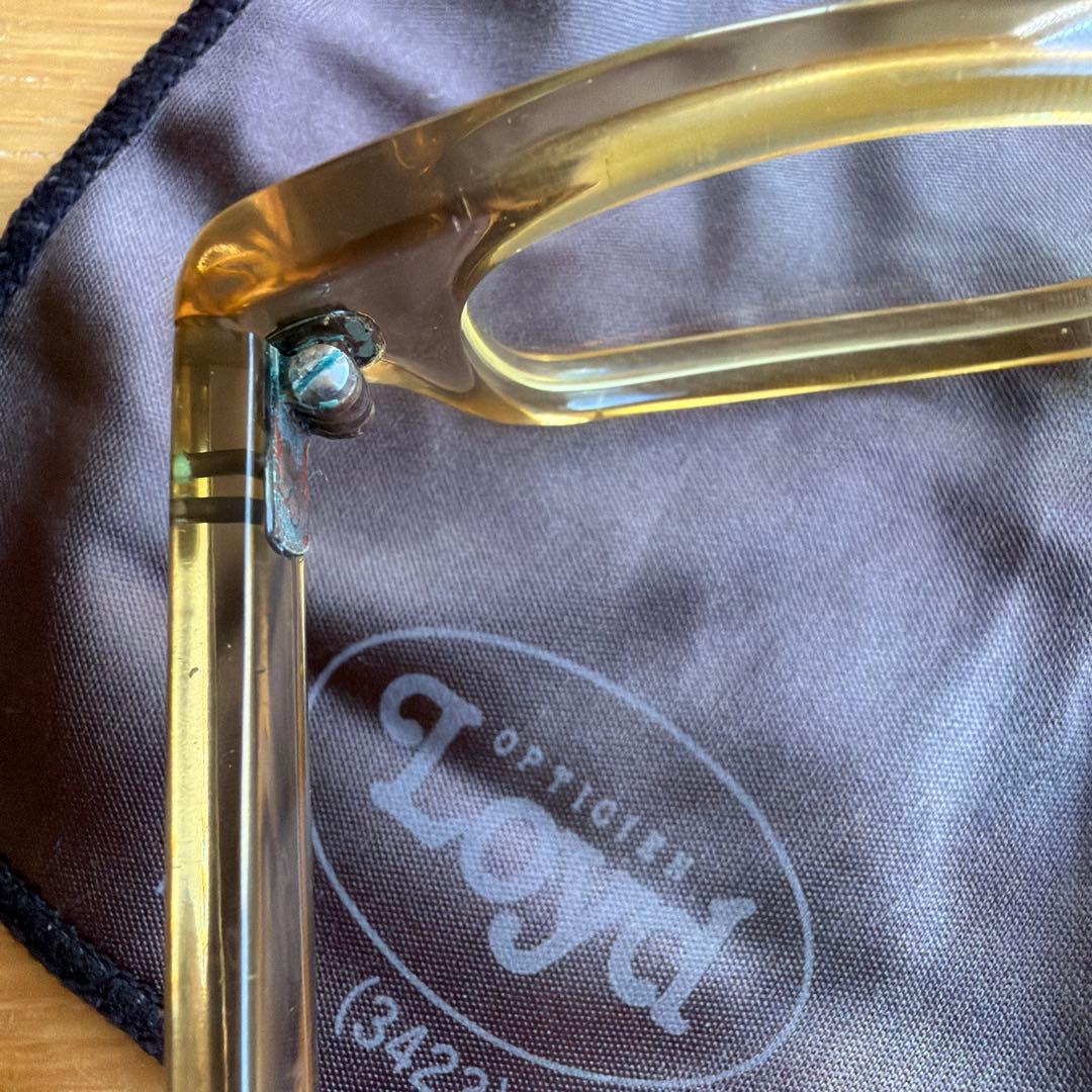 泰八郎謹製 T-104 メガネ クリアベージュ オプティシアン・ロイド購入