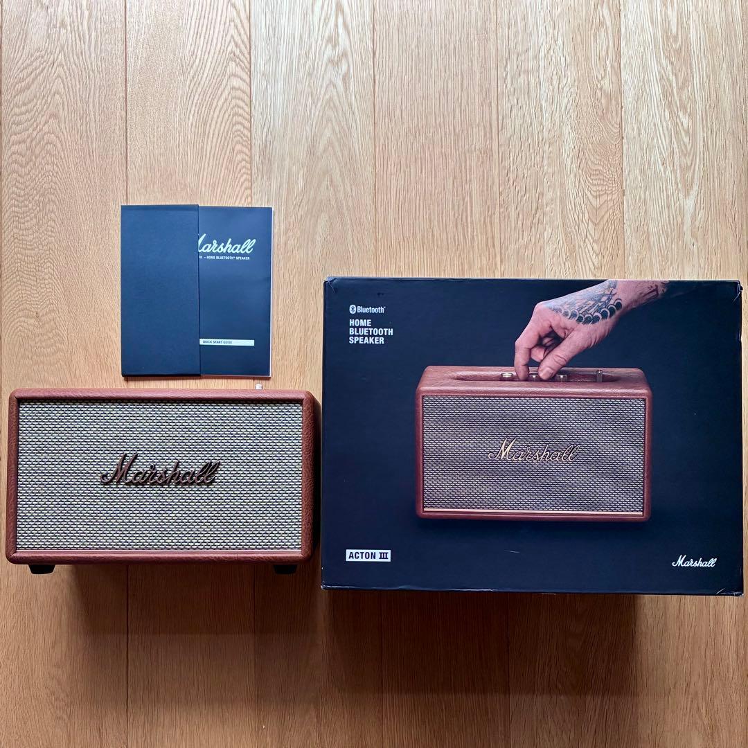 Marshall bluetooth スピーカー ActonⅢ ブラウン Marshall（マーシャル） ワイヤレススピーカー ACTON3BLUETOOTH-BROWN