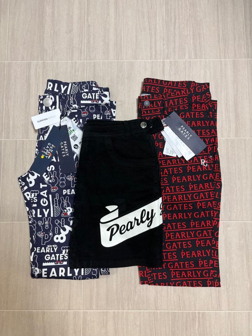 Rーたんさま専用　3点セット PEARLYGATES パンツ2着、スカート1着 林田岬優さん着用】ケミカルレースパンツ