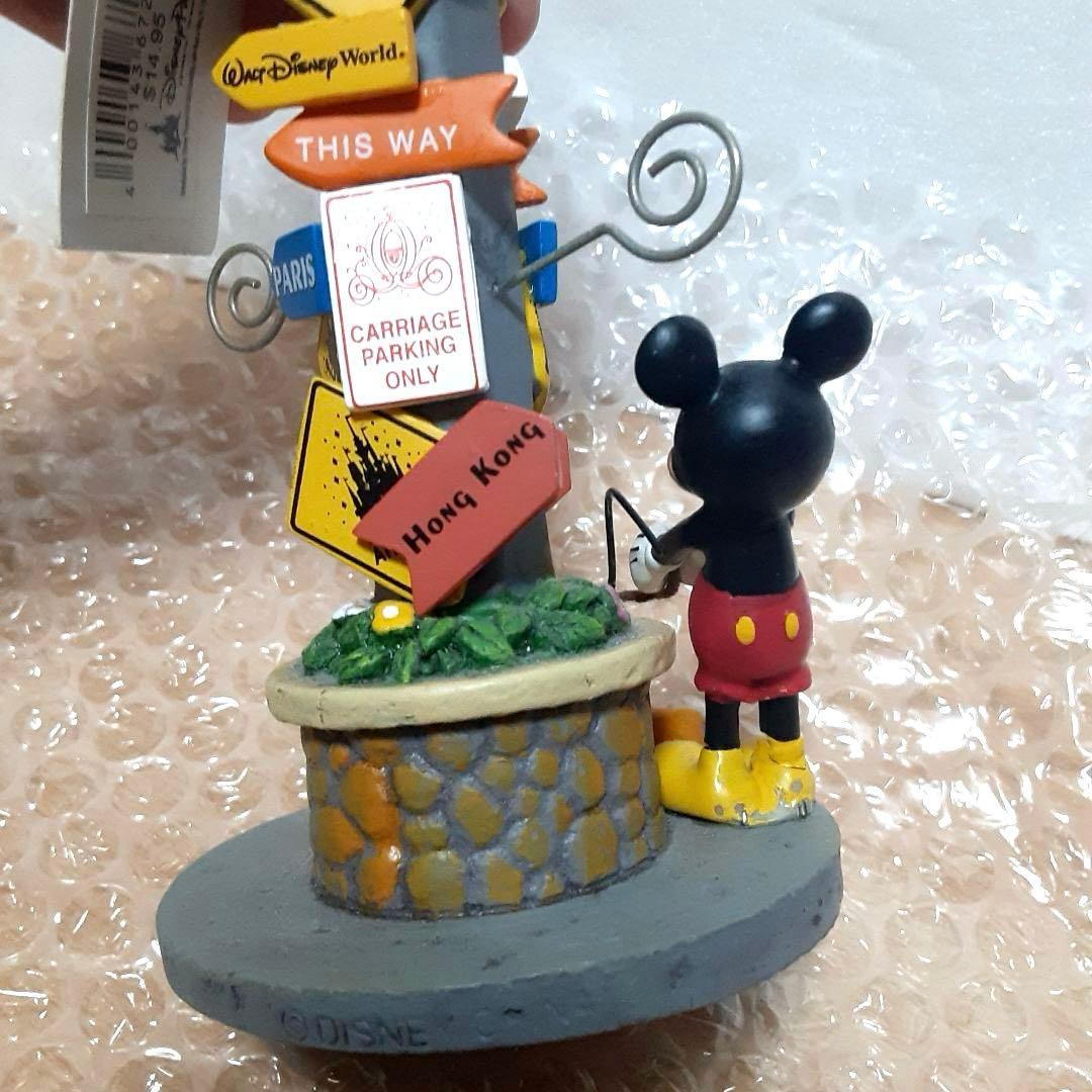 レア WDW購入 写真立て ディズニー ミッキー 標識 プルート フィギュア