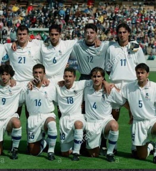 サッカーイタリア代表ゴールキーパーユニフォーム1998年フランス
