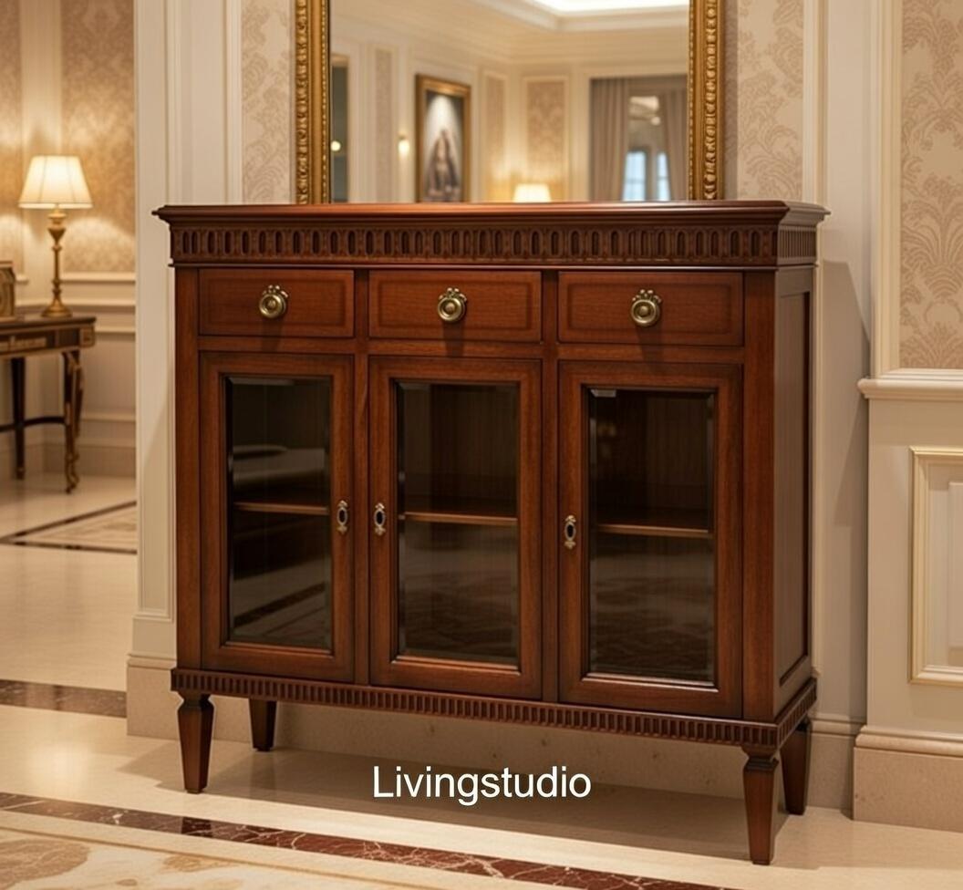 イタリア キャビネット サイドボード クラシック アンティーク風 1516NA hokuo_modigliani-2d-side