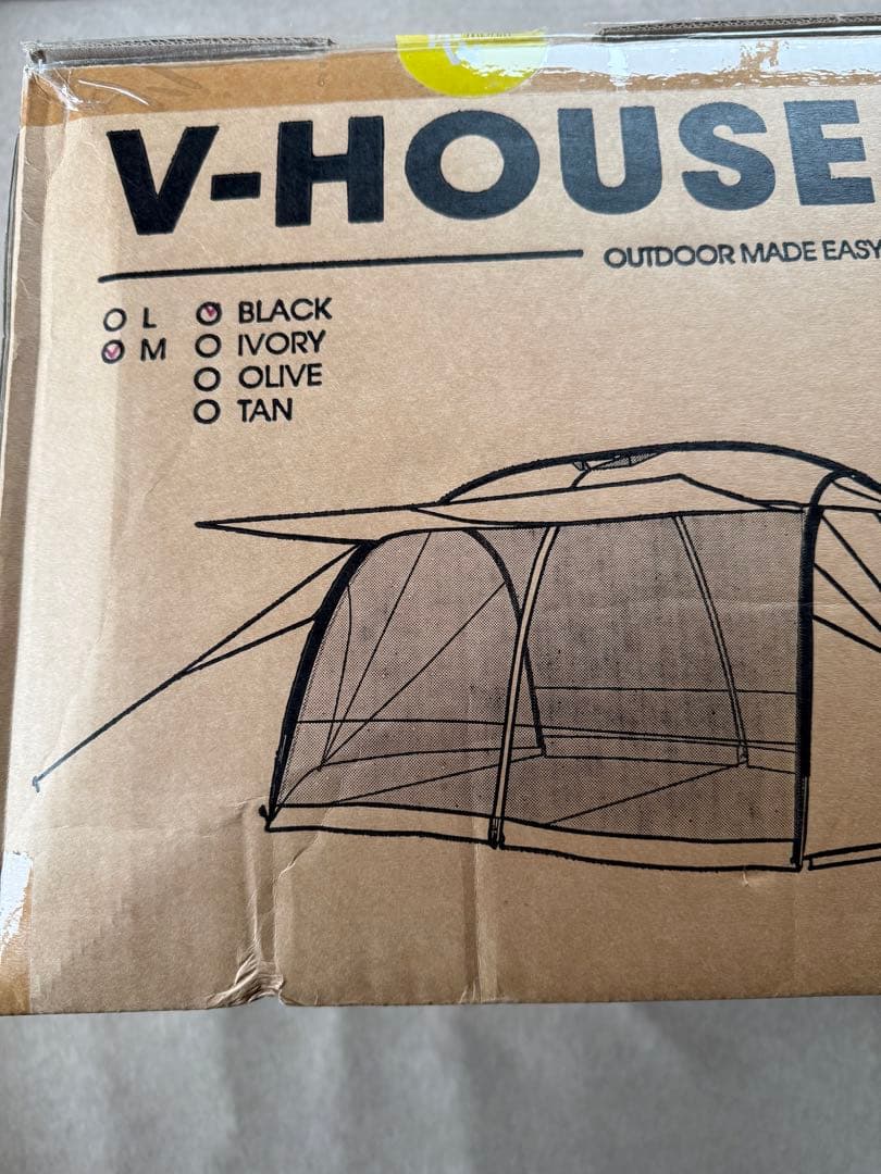 黒新品53%of MINIMAL WORKS Vハウス テント M ブラック - メルカリ