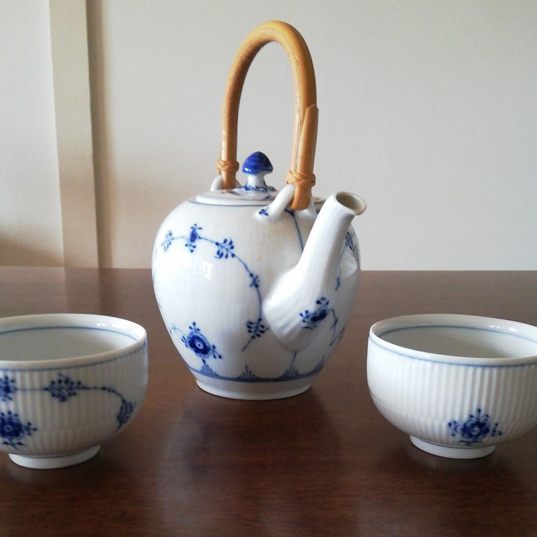 未使用品♥ロイヤルコペンハーゲン急須＆湯呑6客セット - メルカリ