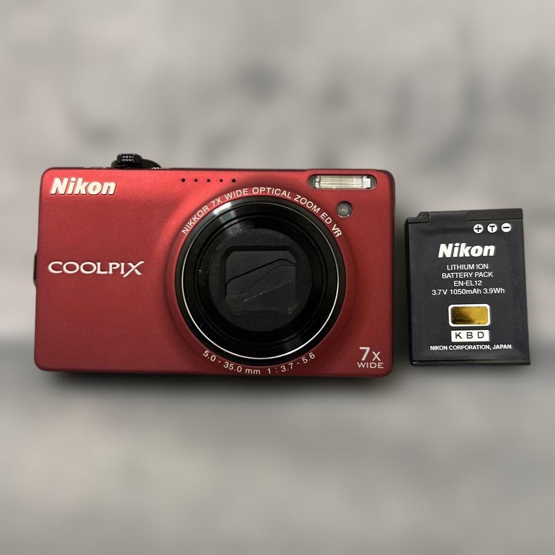 【訳あり動作品】Nikon COOLPIX S6000 レッド ニコン（Nikon） COOLPIX S6000 コンパクトデジタルカメラ レッド