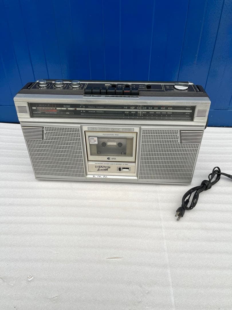 SHARP ラジカセ ラジオ GF-208ST コードなし - メルカリ