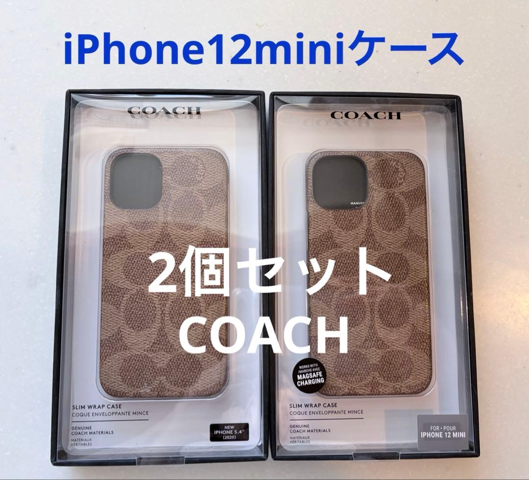 ⭐️COACH コーチ⭐️iPhone12mini用ハードケース シグネチャー柄