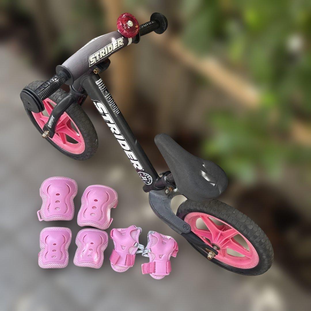 STRIDER バランスバイク 引取り限定 プロテクター付き - メルカリ