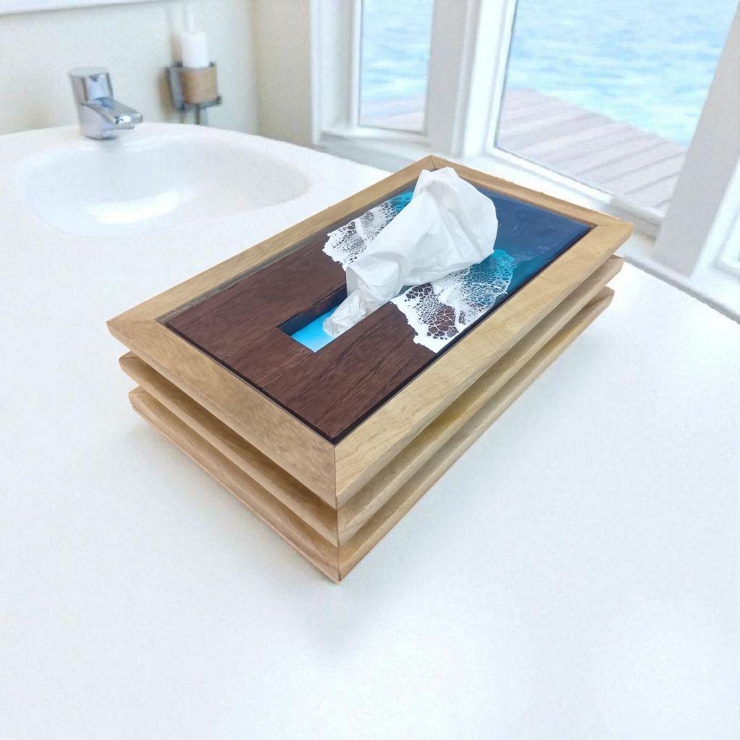 【1203】オーシャンアート　ティッシュケース　インテリア雑貨　レジンアート 楽天市場】【オーシャンアート】 ティッシュボックス POP OCEAN23cm