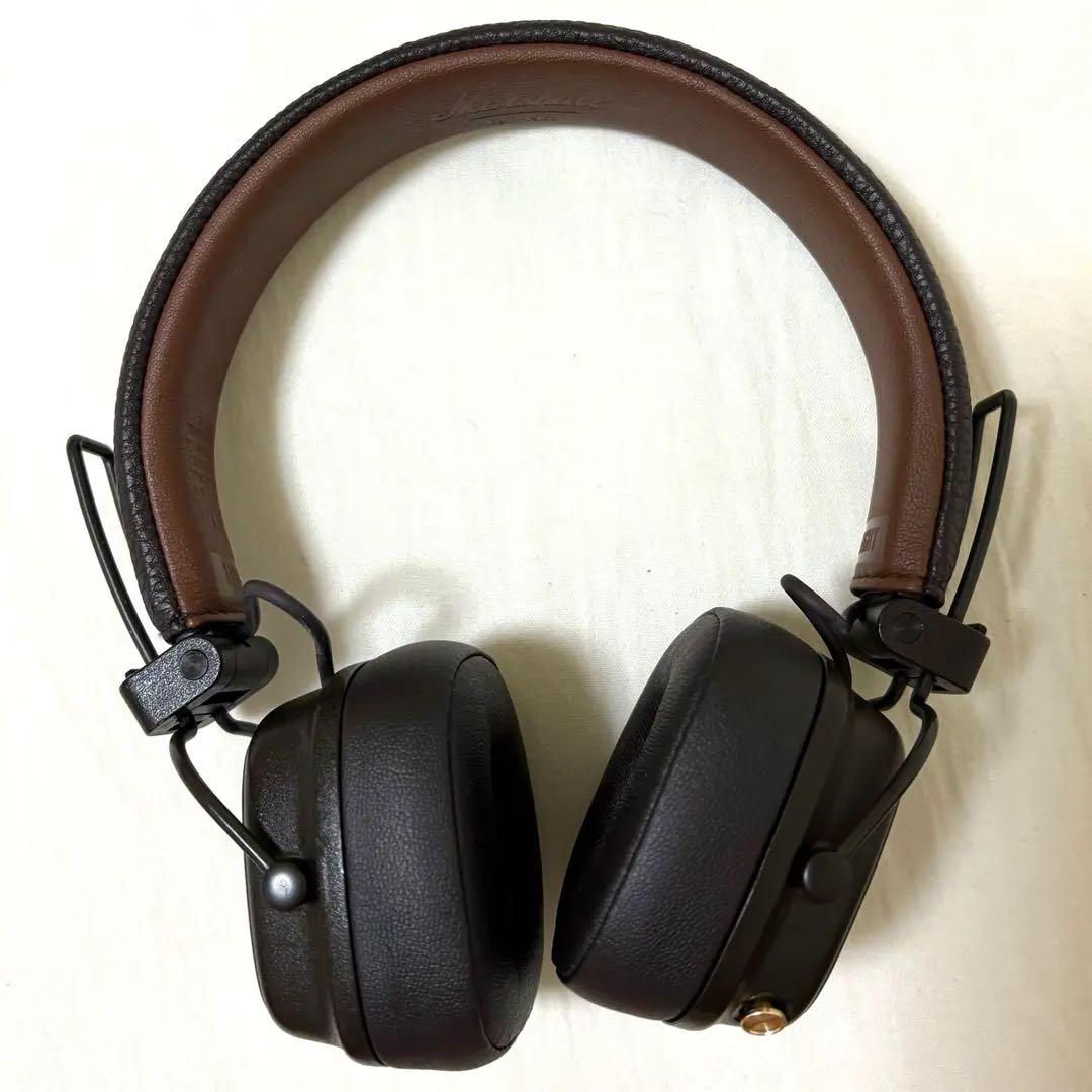 Marshall MAJOR IV ワイヤレスヘッドホン ブラウン - メルカリ