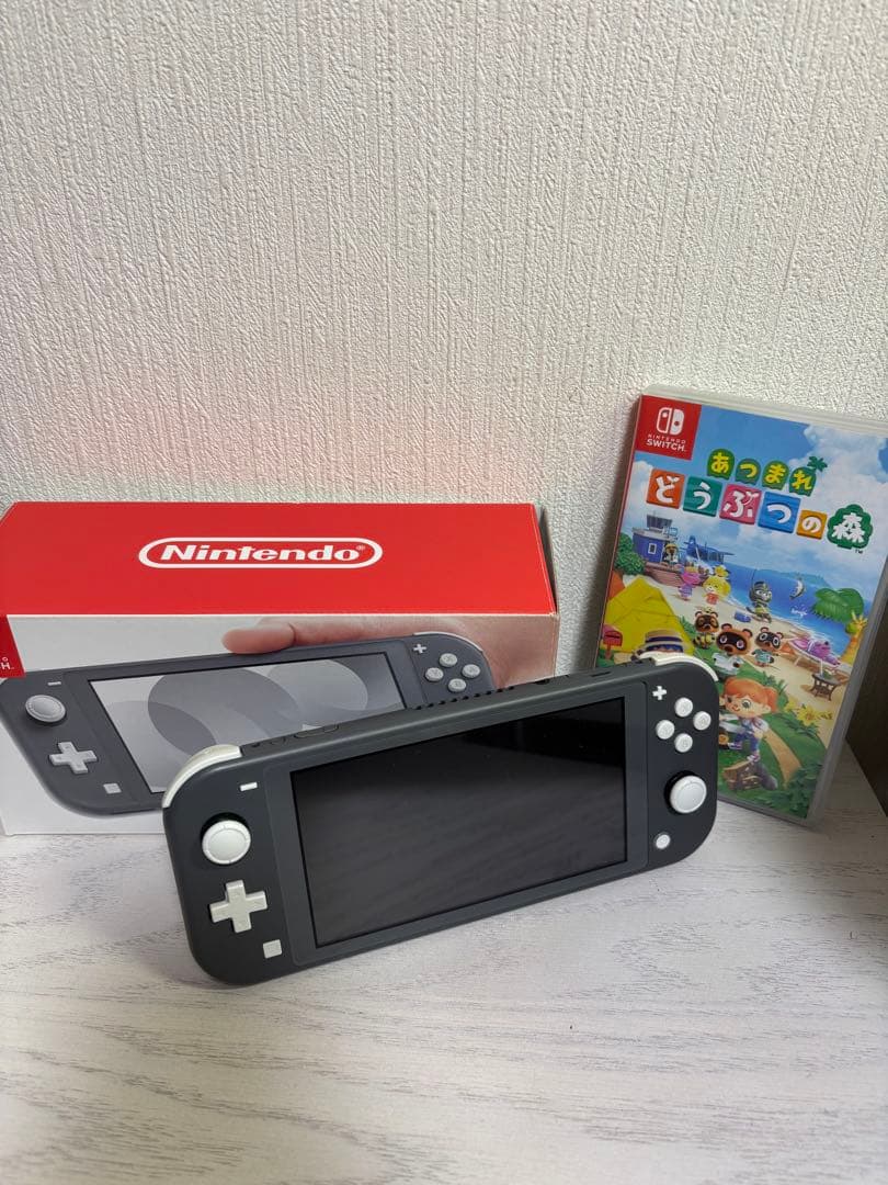 Nintendo Switch Lite グレー 本体とあつ森付き - メルカリ