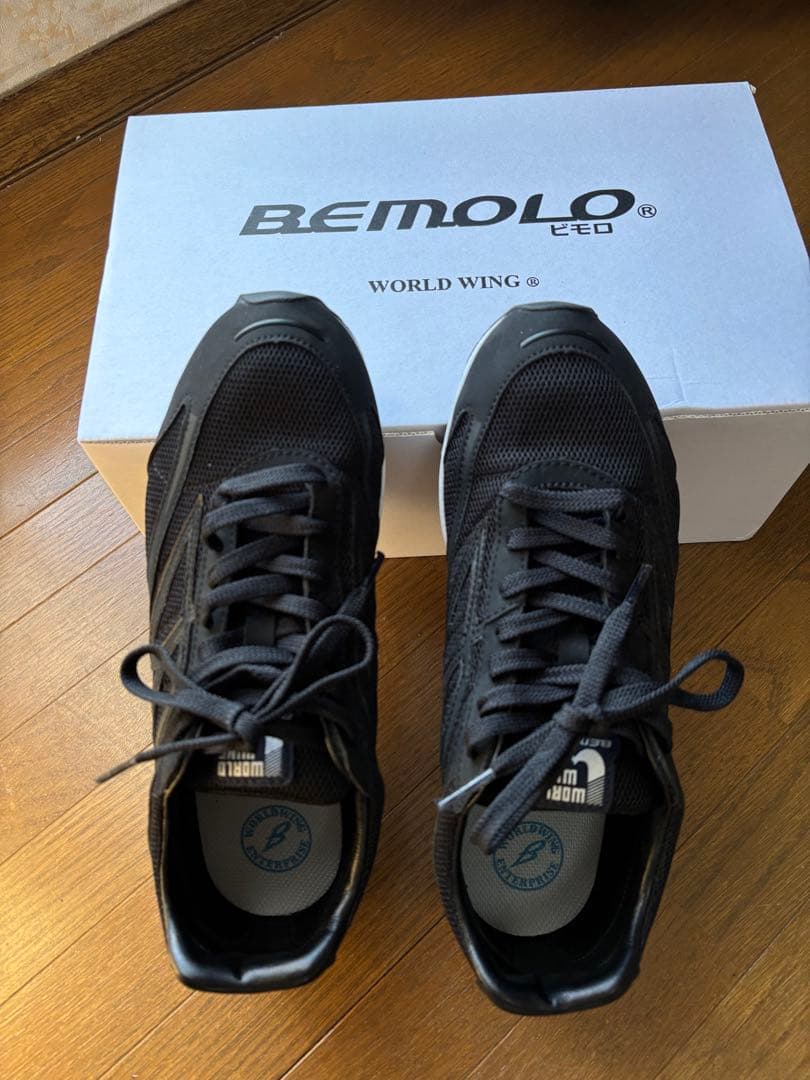 ビモロシューズ #601 ワールドウィング 黒 ★24.5cm