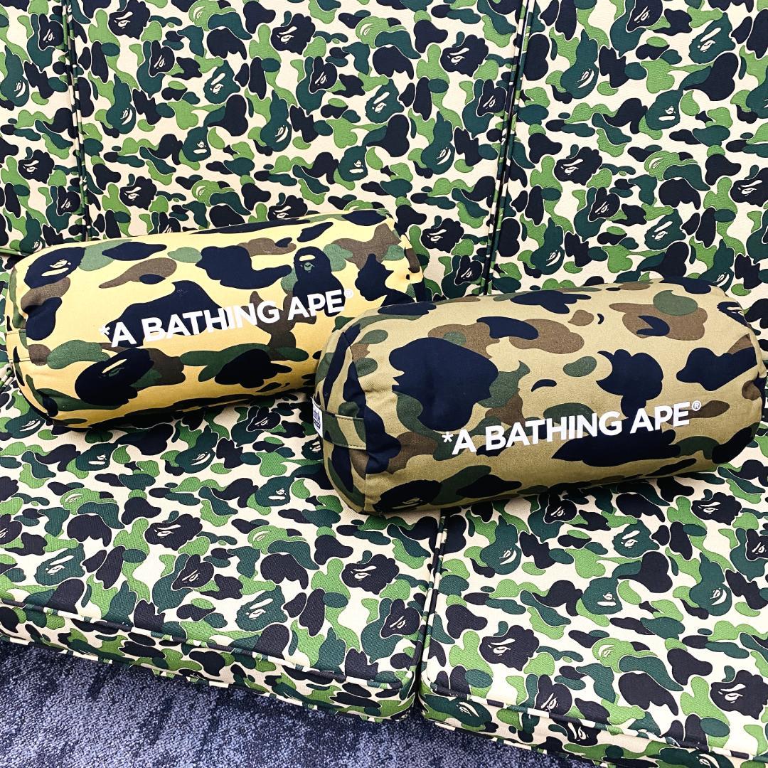 新品未使用 A BATHING APE BAPE CUSHION カモ グリーン A BATHING APE（クッション）のフリマアイテム一覧