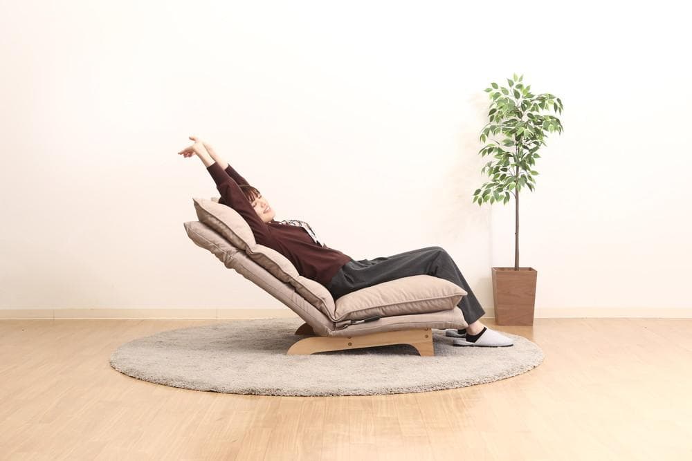 《新品・送料無料》ダブルクッション座椅子　フィット２　１Ｐ　ＢＥ