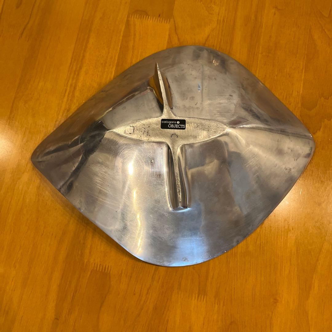 銀色の器 カリガス リーフ型ボウル