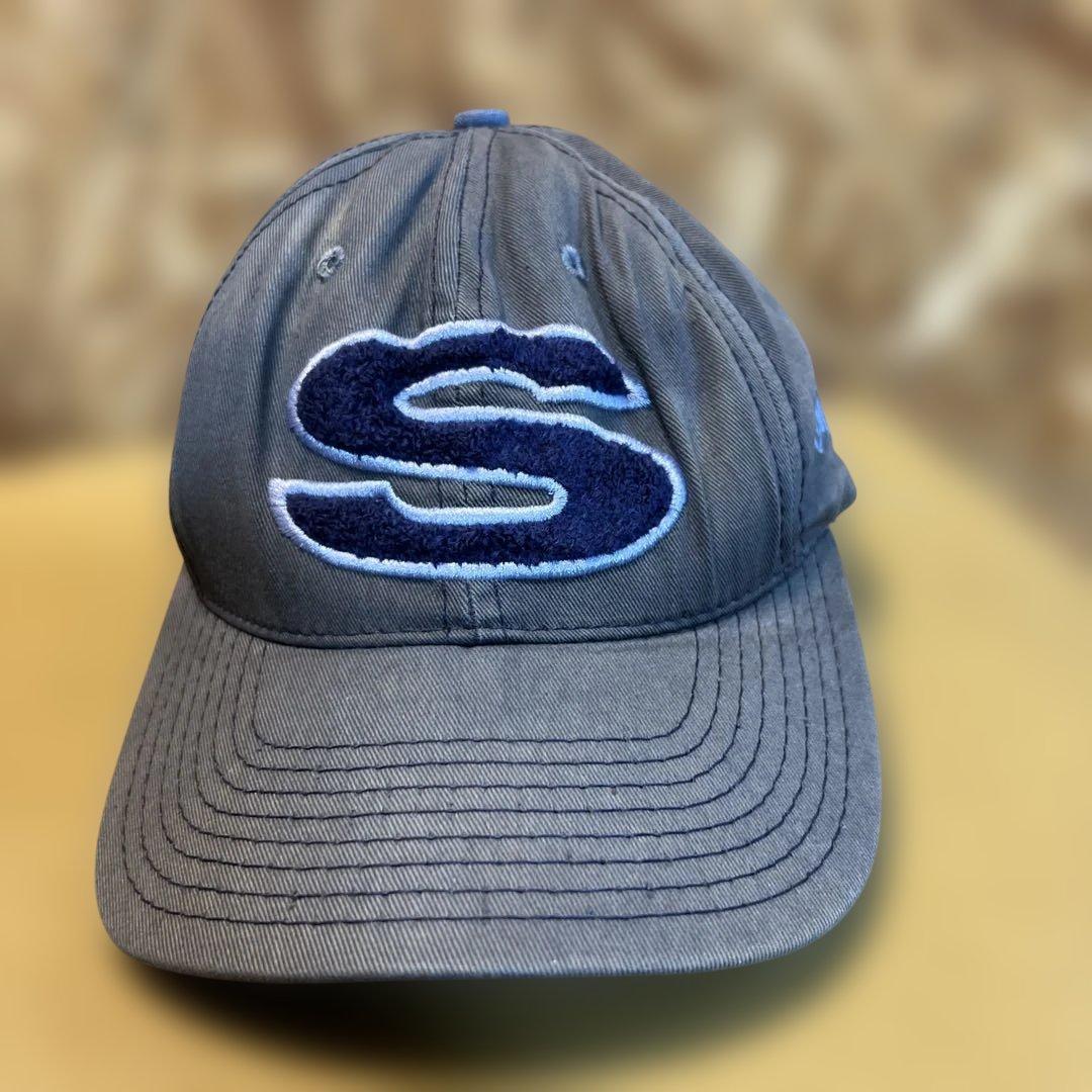 old Stussy 刺繍のSロゴ グレーキャップUSA 80s ヴィンテージ 超スペシャル】OLD STUSSY スカル キャップ 80s オリーブ ドクロ