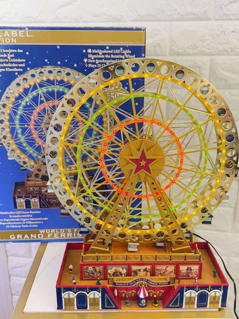 Mr. Christmas 大観覧車 イルミネーション オルゴール 90周年 ラスト1点 新品 ミスタークリスマス 観覧車 オルゴール メーカー直