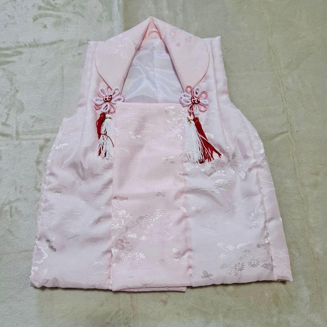 極美品【箱つき8点セット】七五三 子供用 花柄 ピンク 着物 記念