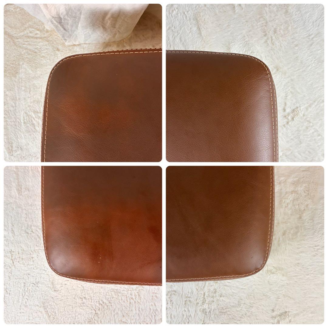 カリモク SERUNO 本革 スツール オットマン ZT73 ブラウン - メルカリ