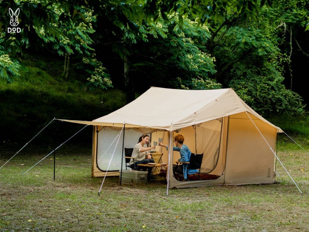 【新品】DOD イエテント （1〜2人用） 〜組立用ポール付き〜 イエテント T3-022-TN - DOD（ディーオーディー）【公式ブランドサイト】