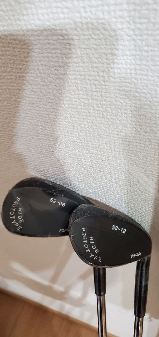 鬼スピン　角溝プロトタイプ　ウェッジ2本セット　刻印有り 鬼スピン ウェッジ ブラックエディション ゴルフクラブ 角溝 スピン