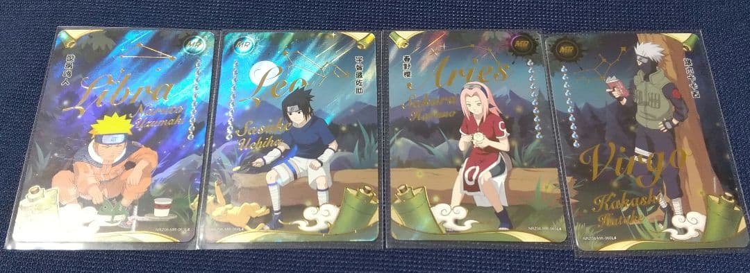NARUTO 海外限定 カード ナルト サスケ サクラ カカシ 箔押 NARUTO－ナルト－』バースデイコレクションカード2026 4枚