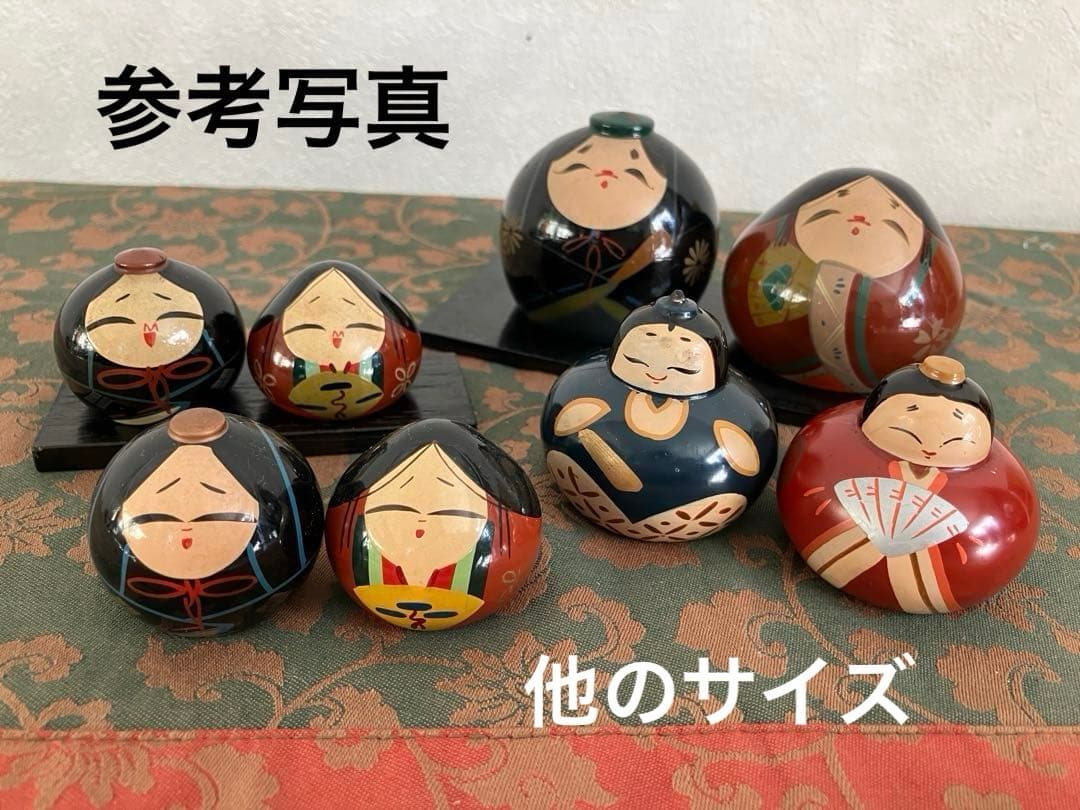 ①山口名産 伝統 郷土人形 特選品 大内人形 雛人形 木製漆塗り 10号